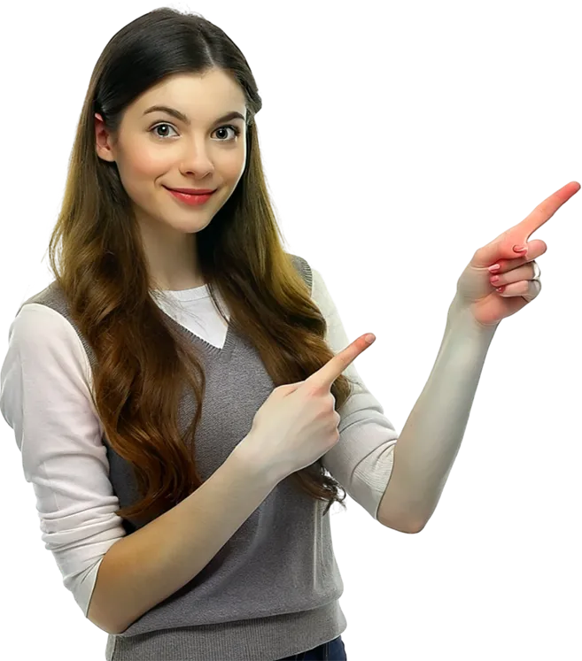 Girl playing slots